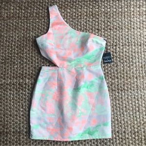 Revolve Mini dress cut out/one shoulder